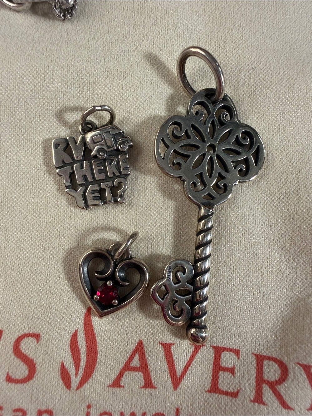 Retired Quatrefoil Key Pendant, retired rv there yet, July Remembrance heart